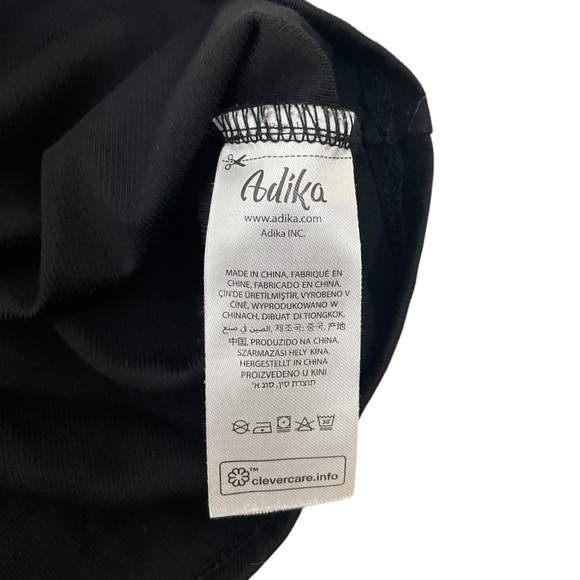 Adika Women’s Ultra Cropped Asymmetric Strap Top in Black Size M - Picture 5 of 8